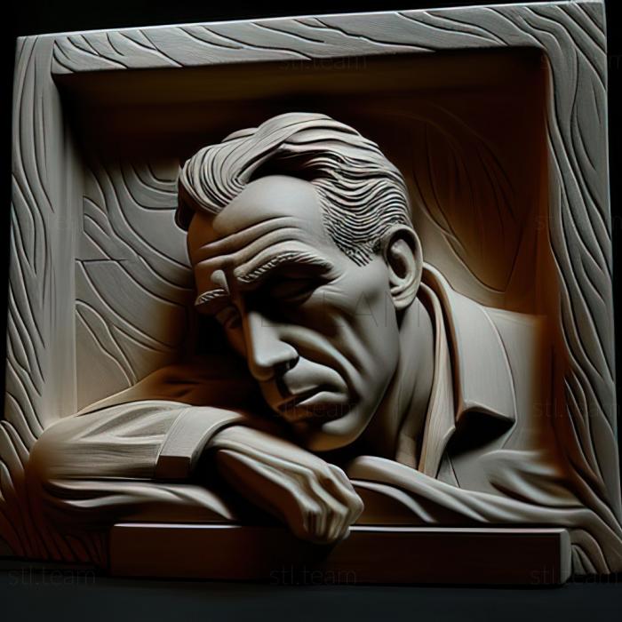 3D модель Филип Марлоу Глубокий сон Хамфри Богарт (STL)
